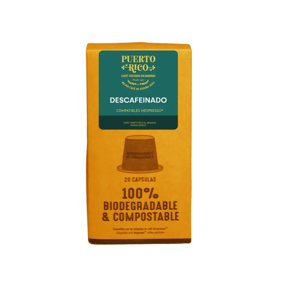 Cápsulas compatibles Nespresso® | Descafeinado - Tienda Online Cafés Puerto Rico