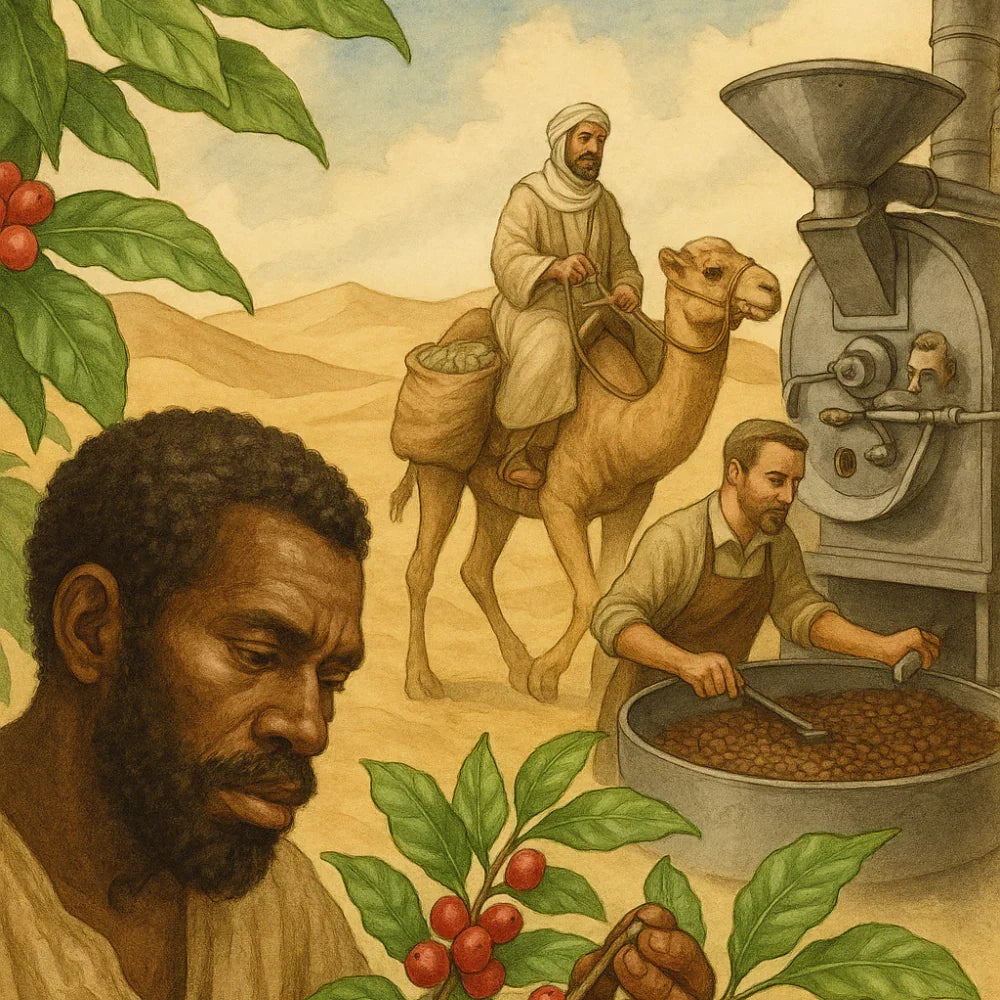 La Historia del Café: De Etiopía al Tostadero de Hoy - Tienda Online Cafés Puerto Rico