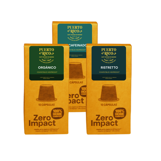 Pack Cápsulas compatibles Nespresso® | Descafeinado, Ristretto, Orgánico