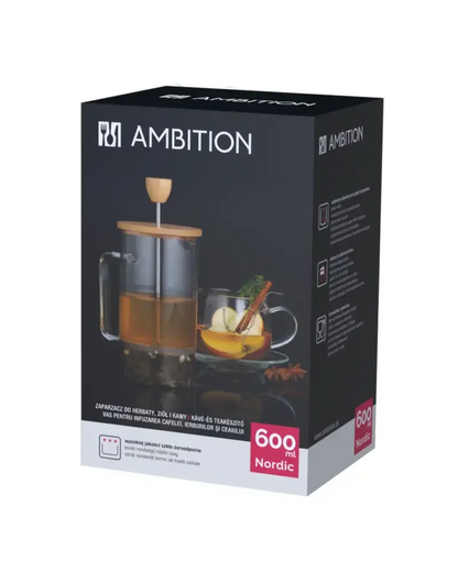 Ambition Nordic – Prensa Francesa 600 ml - Tienda Online Cafés Puerto Rico