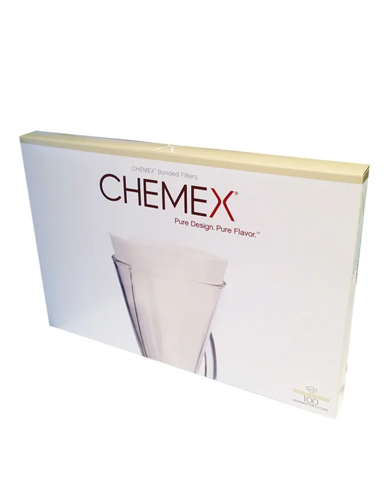 Filtros Chemex Cuadrados – 6-8 Tazas (100 unidades) - Tienda Online Cafés Puerto Rico