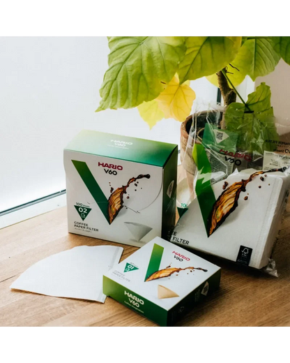iltros de Papel V60 02 Natural – Hario (100 unidades) - Tienda Online Cafés Puerto Rico